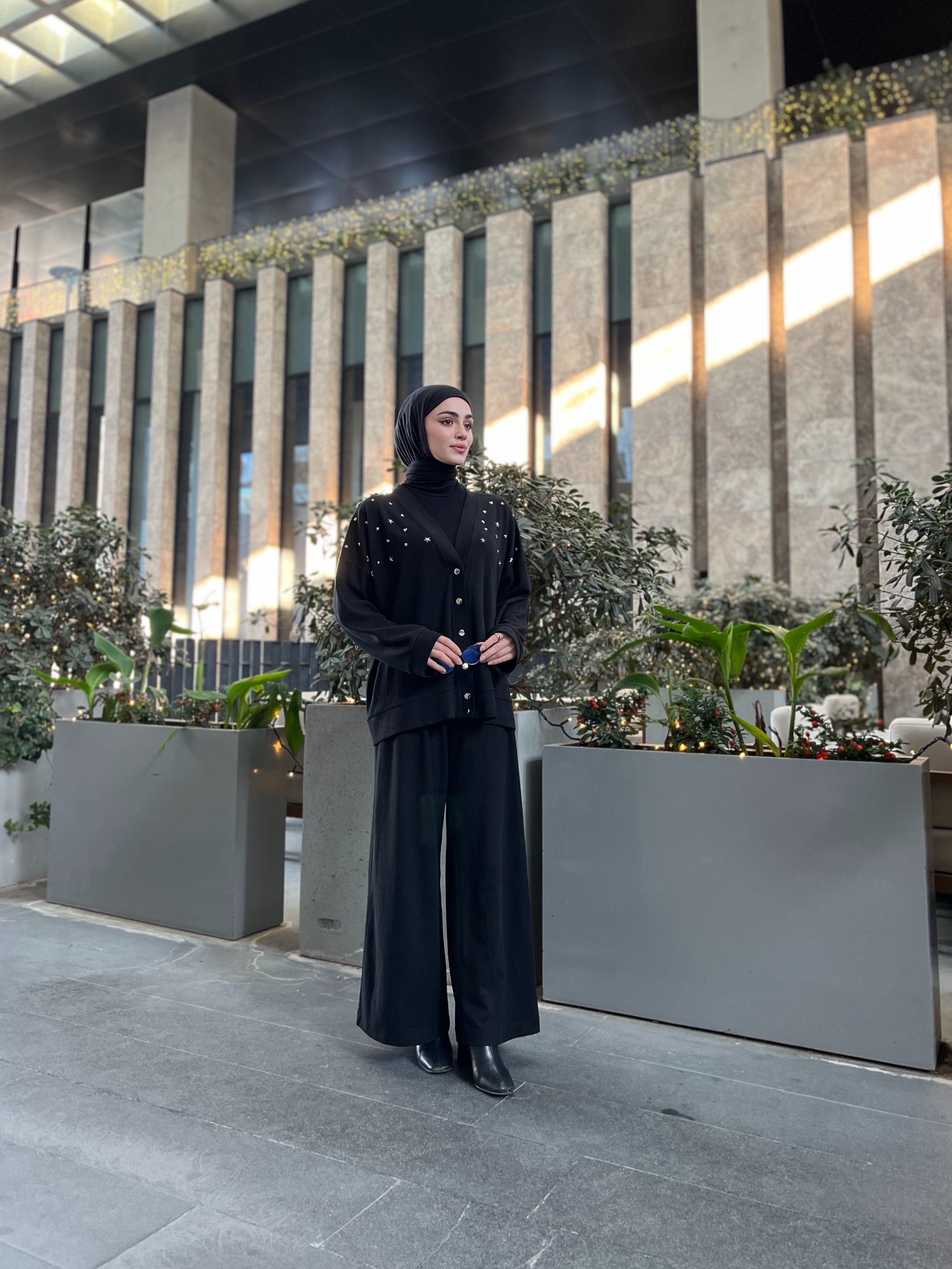 Sky Triko Pantolon - Siyah