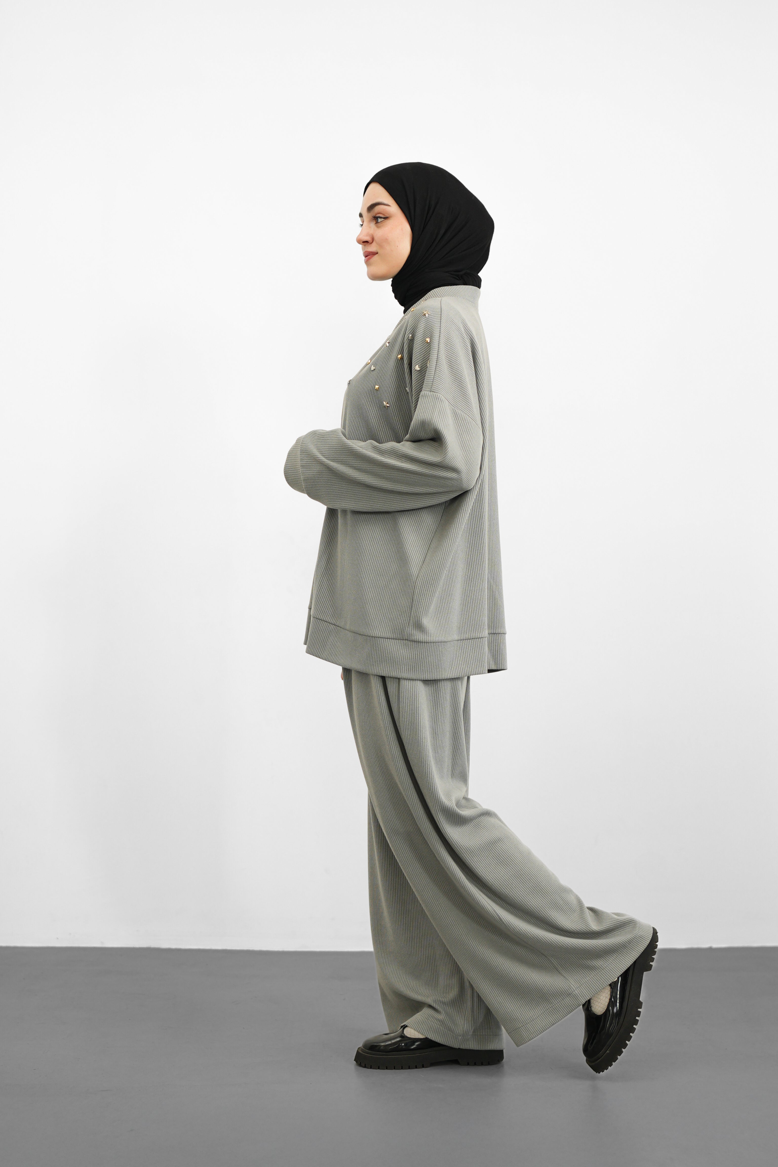 Triko Pantolon - Gri