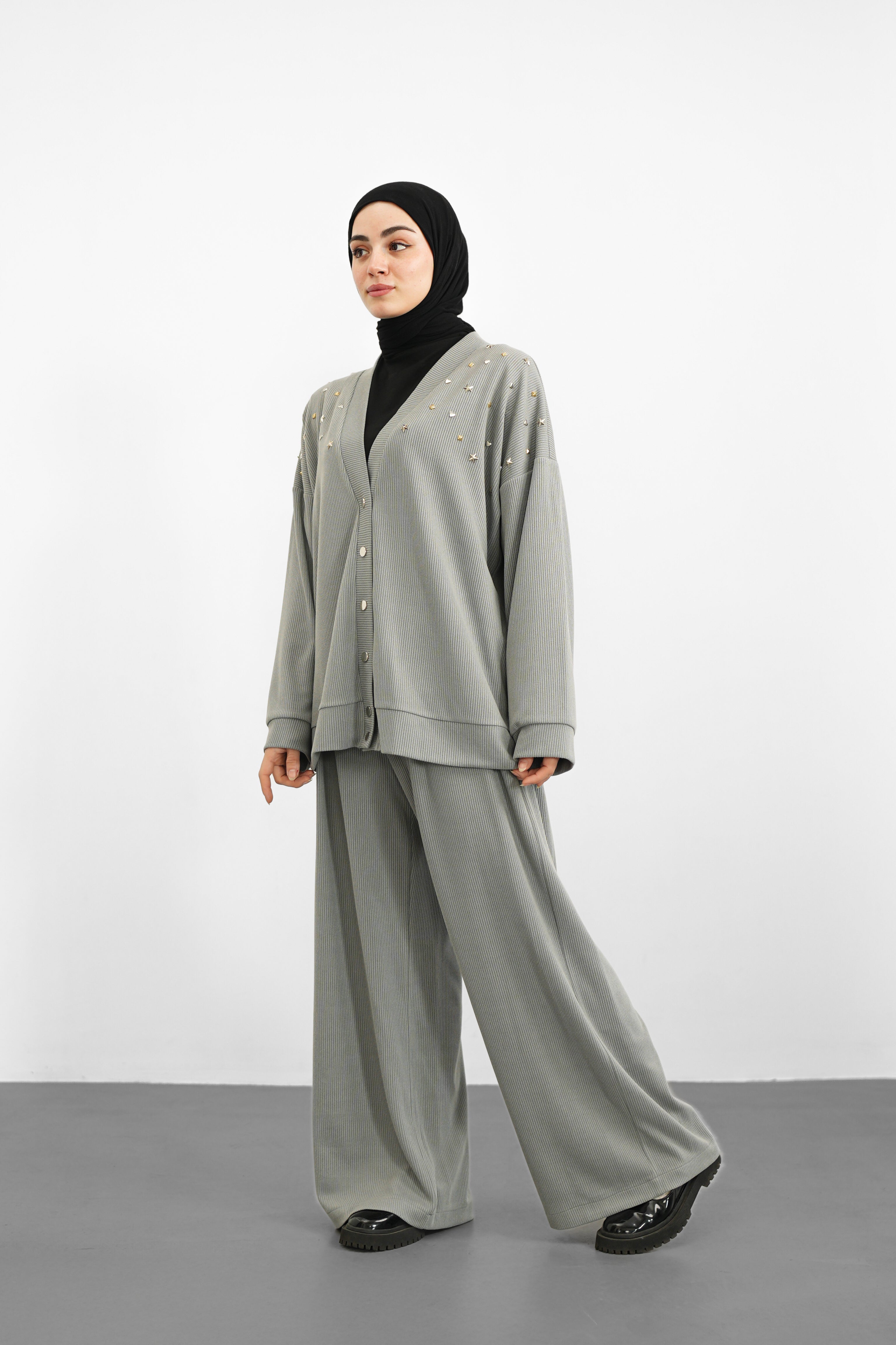 Triko Pantolon - Gri