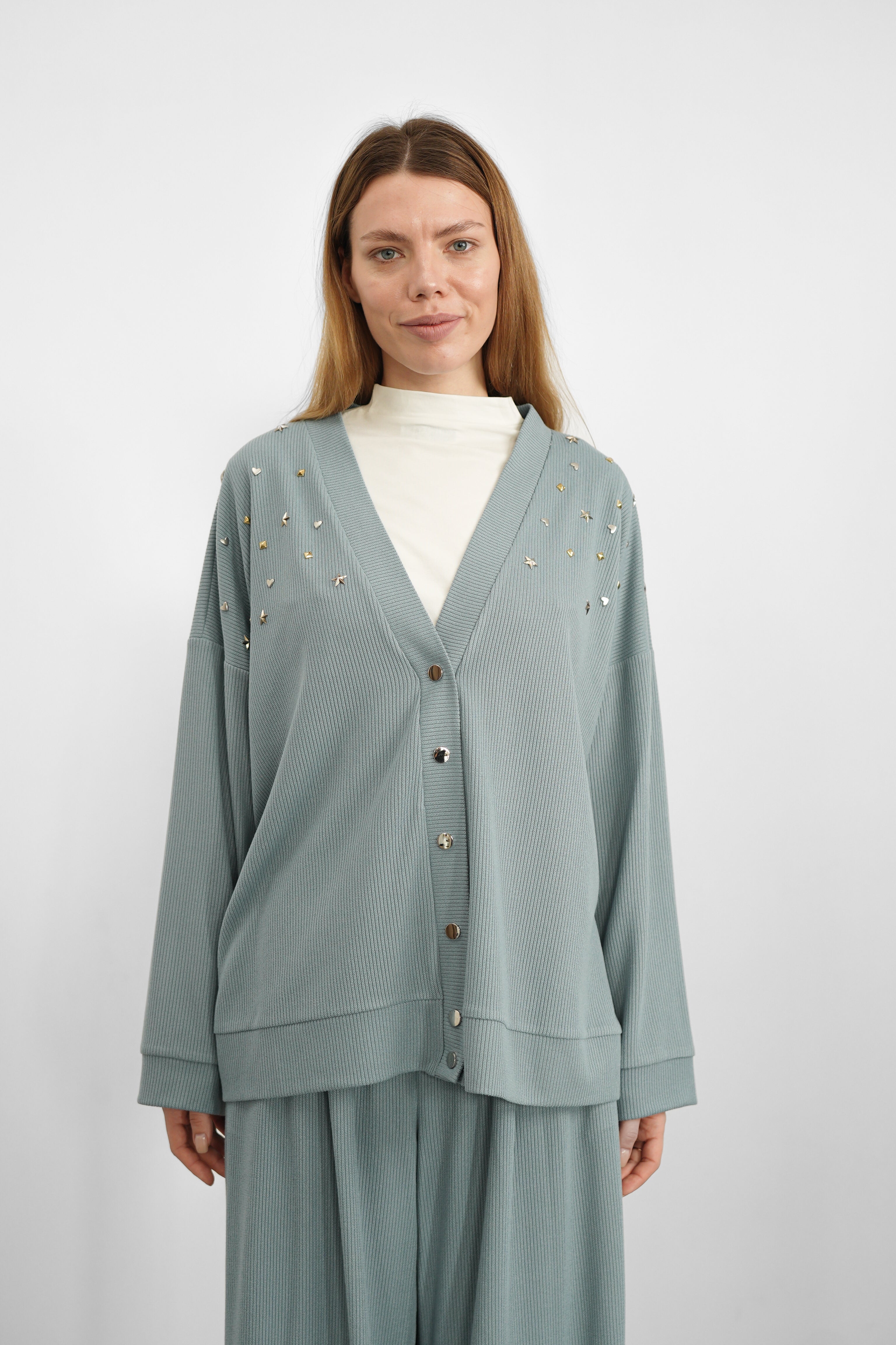 Sky Triko Hırka - Bebe Mavisi