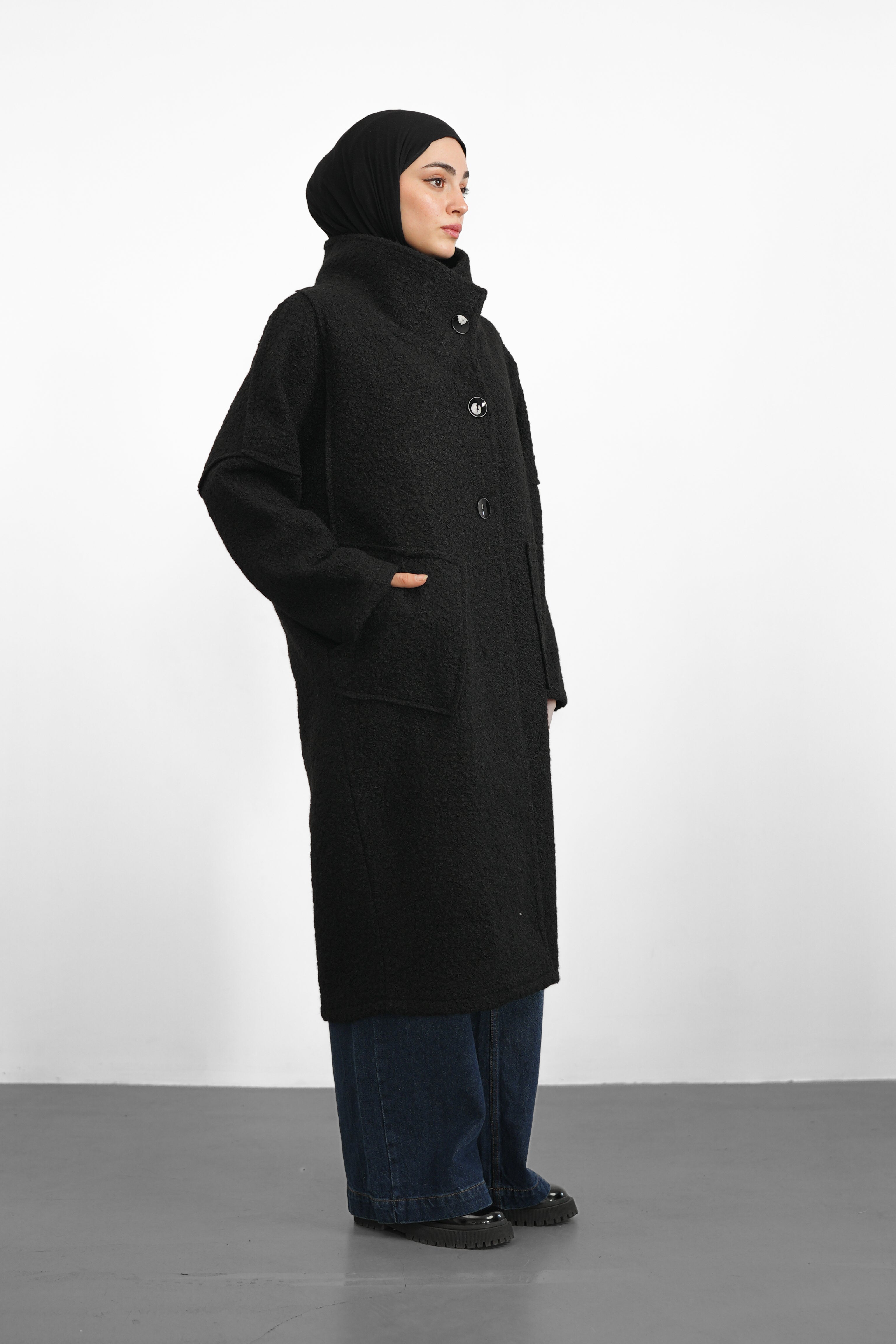 Oversize Kaban - Siyah