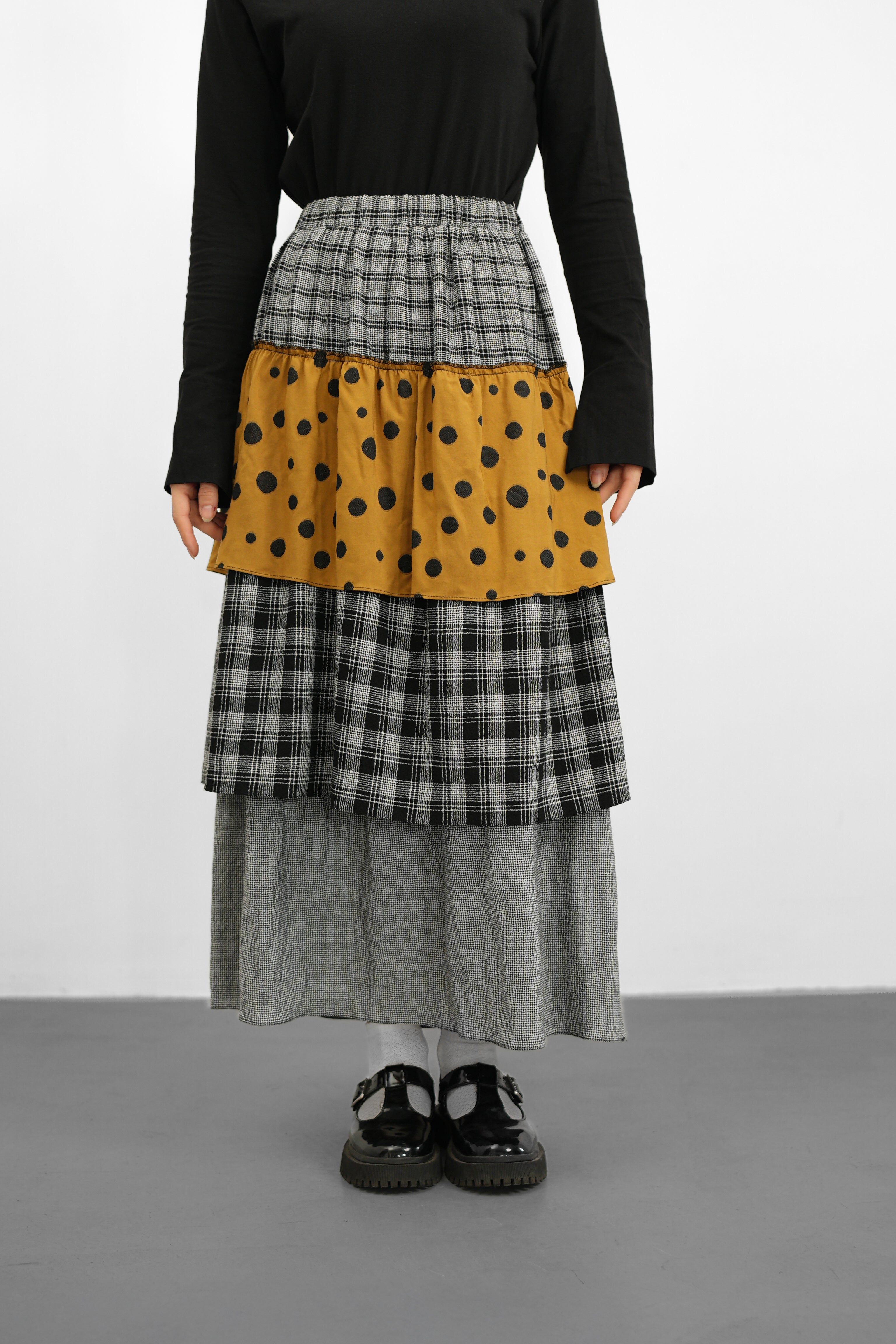 Patchwork Katlı Etek