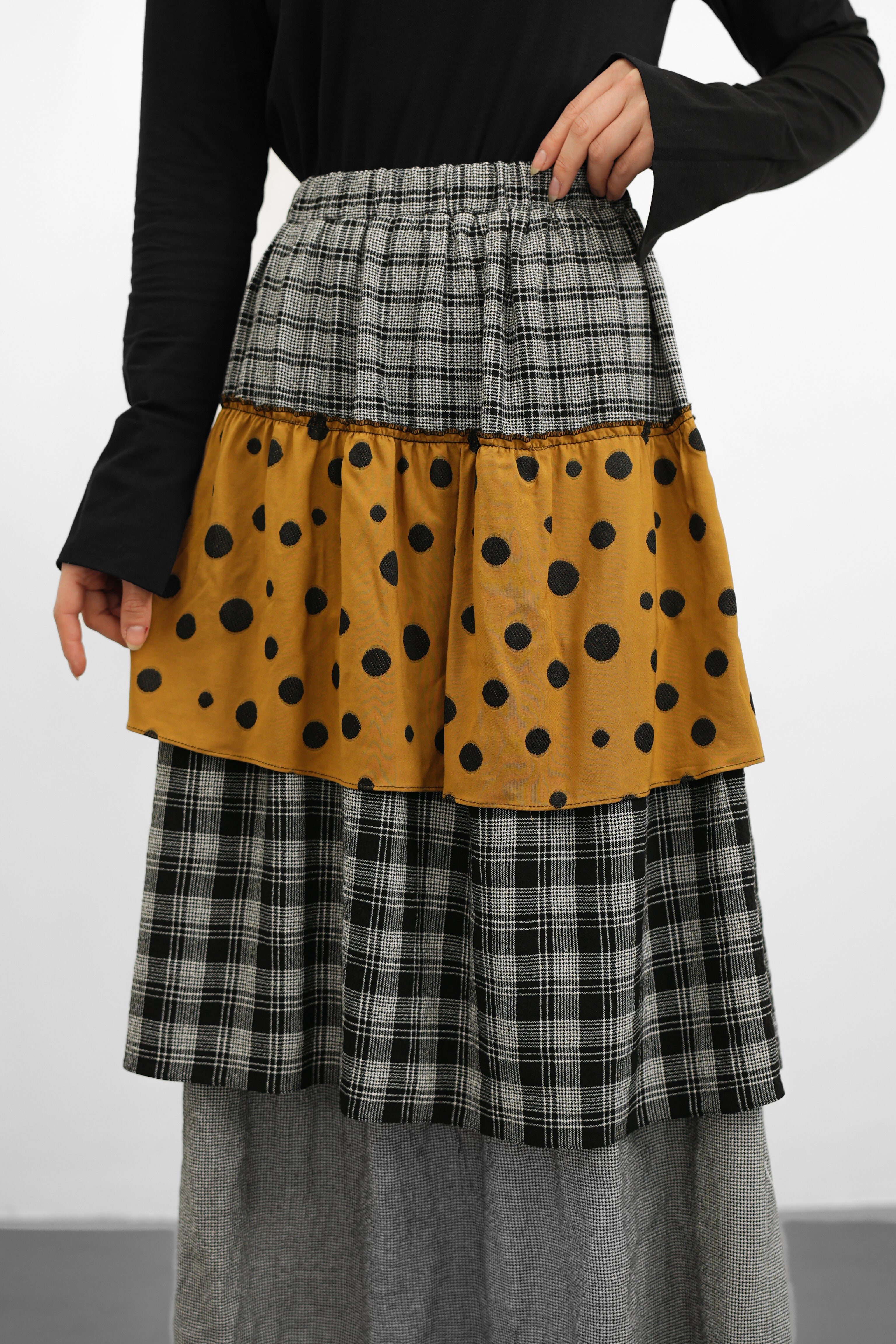 Patchwork Katlı Etek