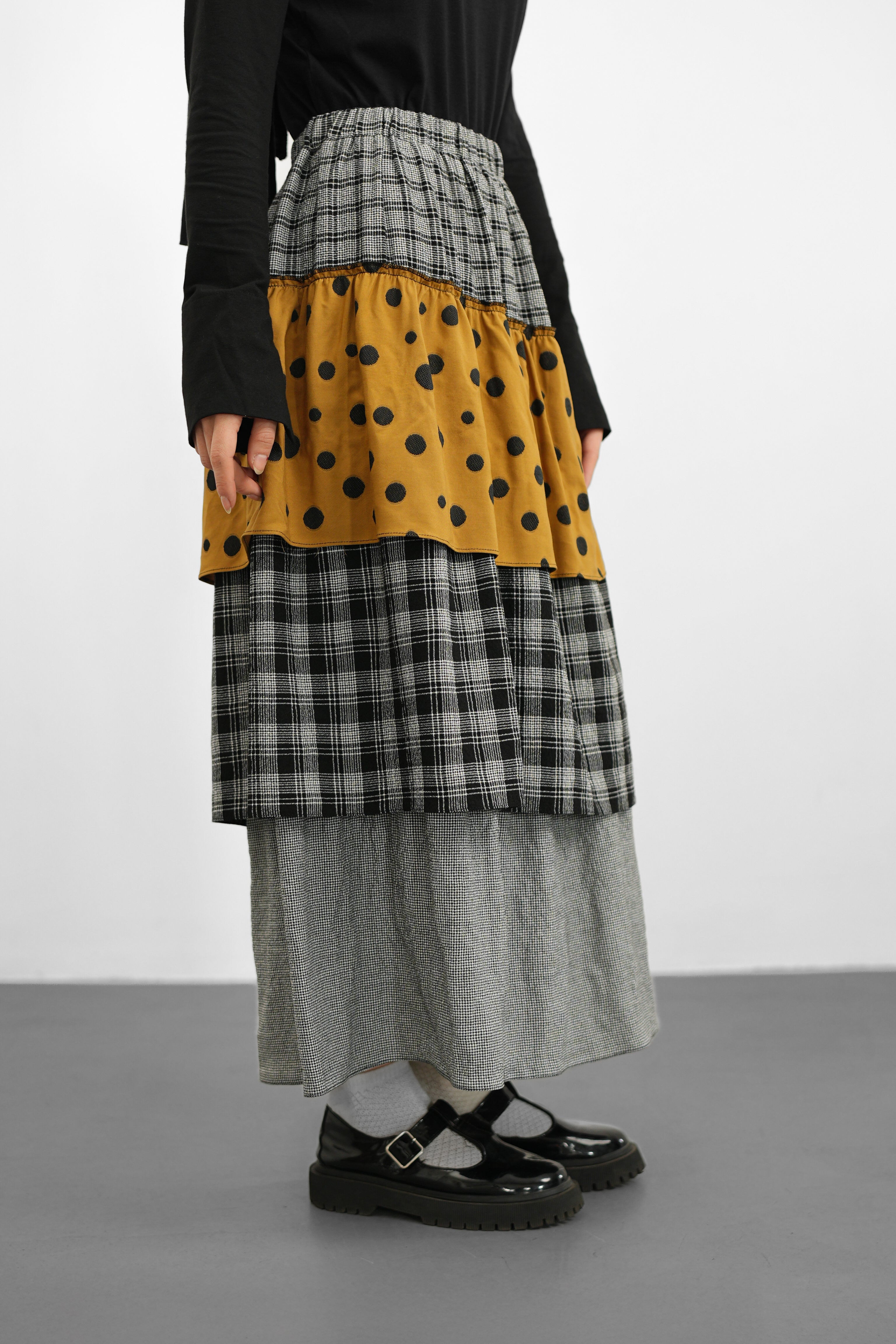 Patchwork Katlı Etek