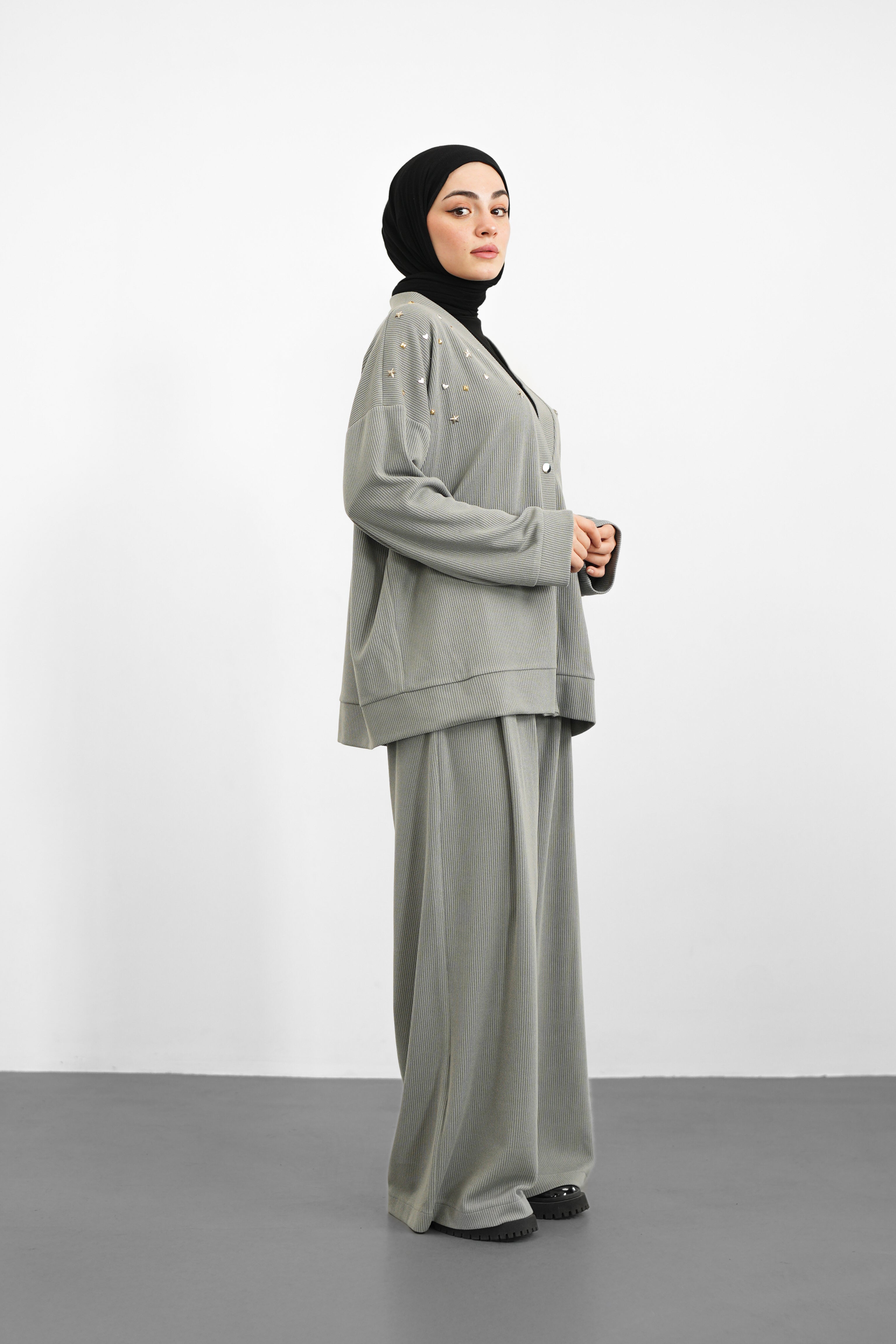 Triko Pantolon - Gri