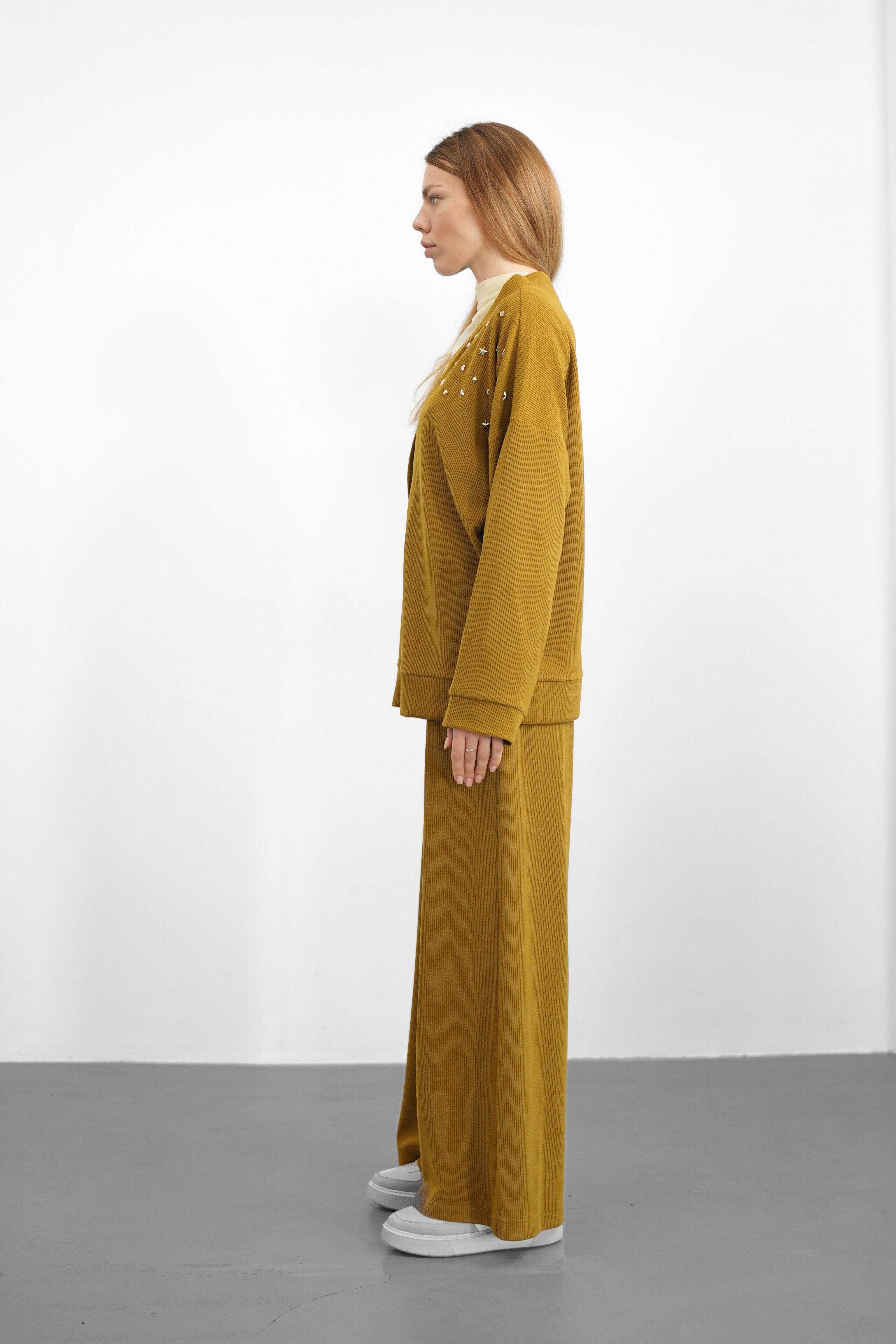 Sky Triko Pantolon - Yağ Yeşili