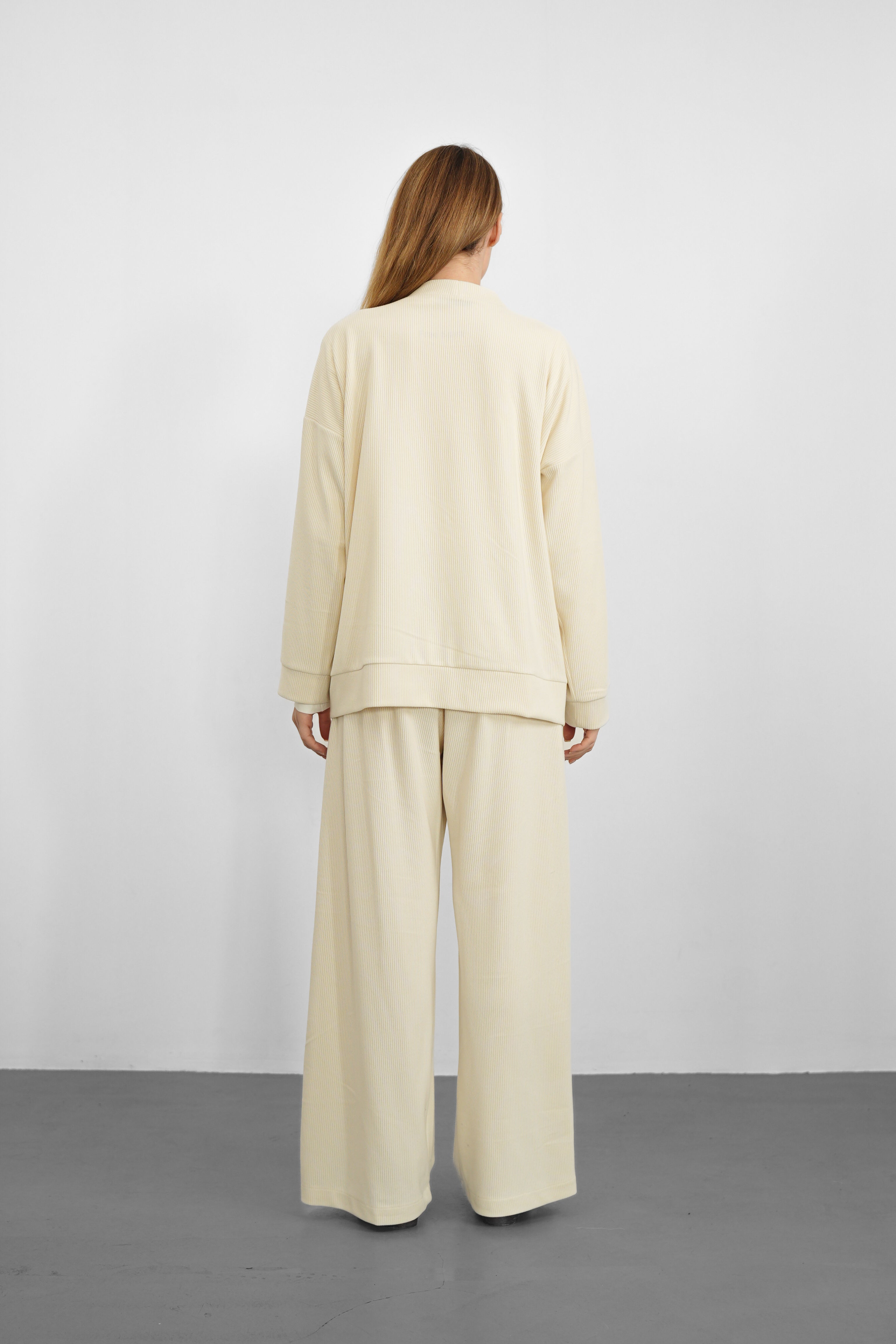 Sky Triko Pantolon - Taş