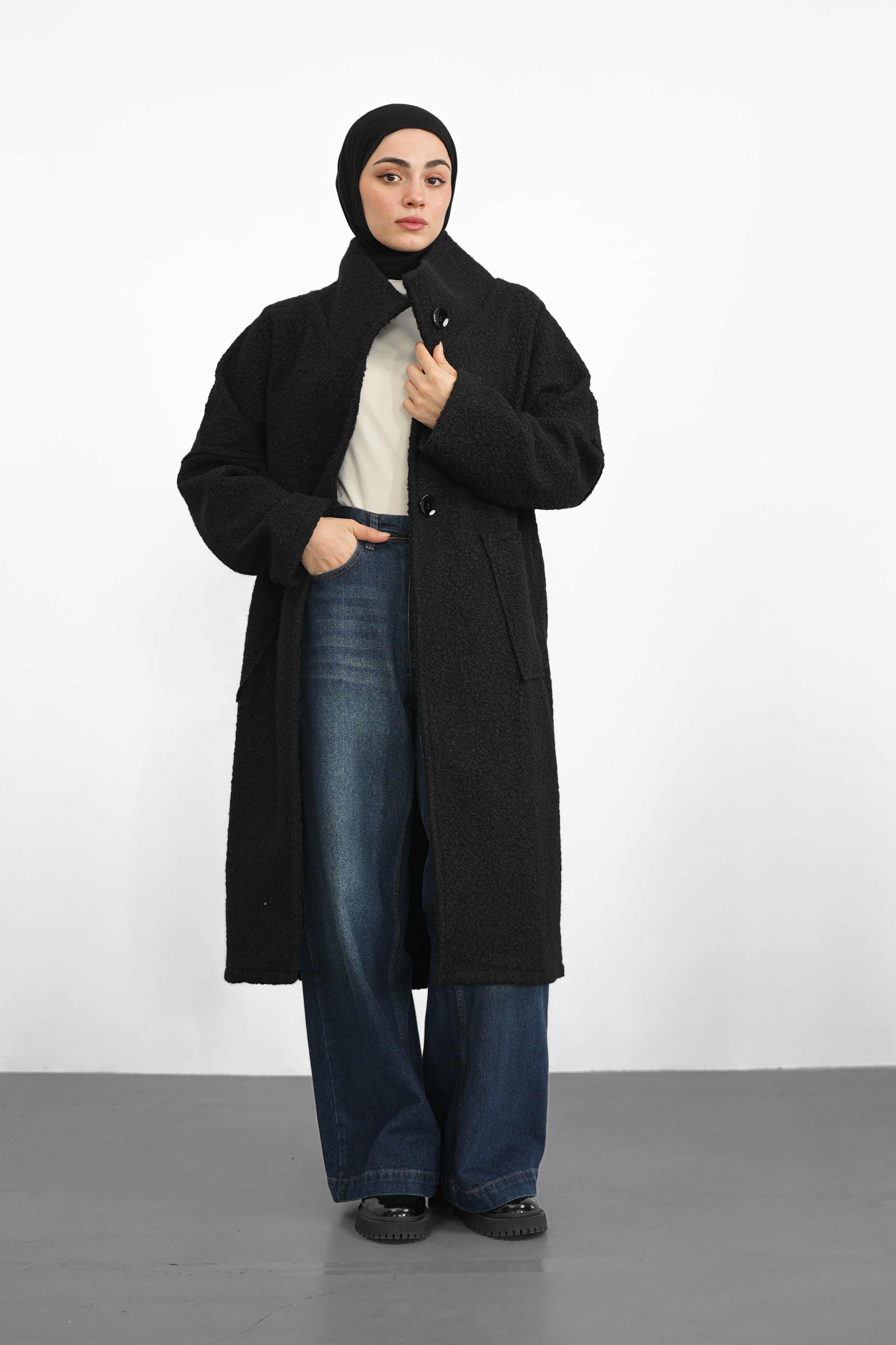 Oversize Kaban - Siyah