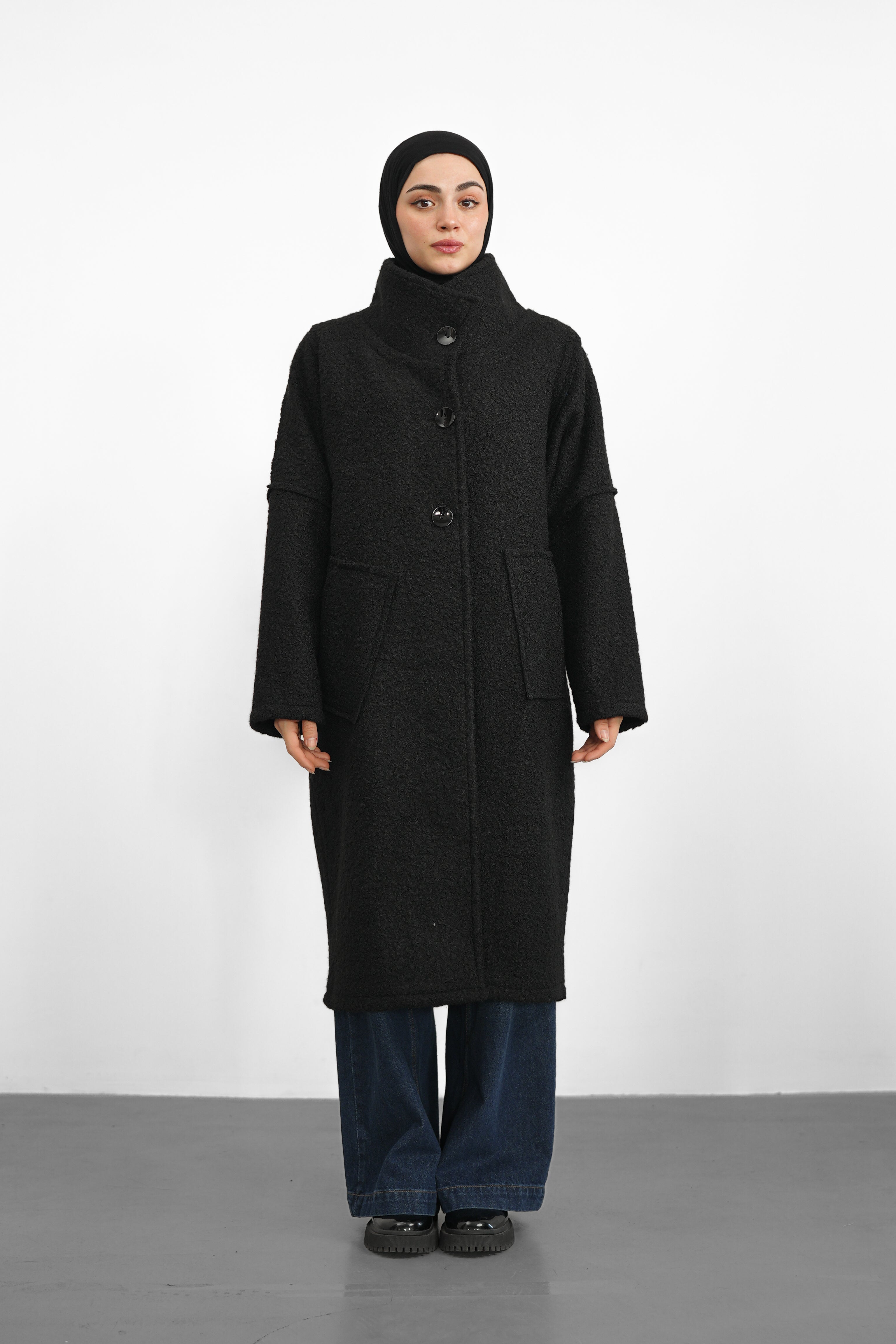 Oversize Kaban - Siyah